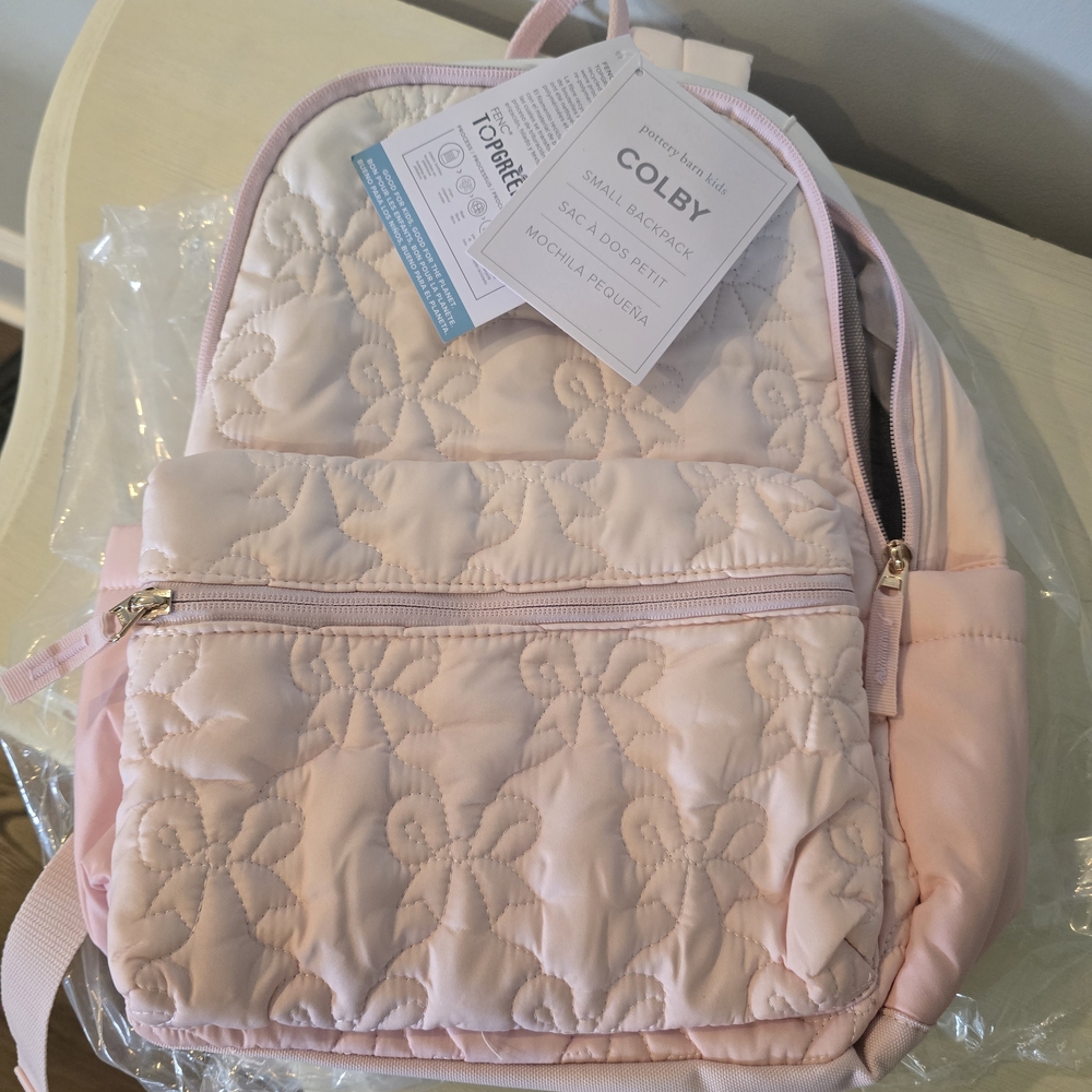 T-Shirt & Jeans Light Pink Quilted Backpack